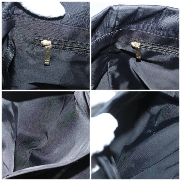 CHANEL New Travel Line Tote Bag Nylon Black gold CC Auth 131937 - Picture 15 of 16